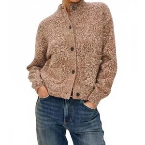 NEW RAILS women's olvera cardigan in umber marl